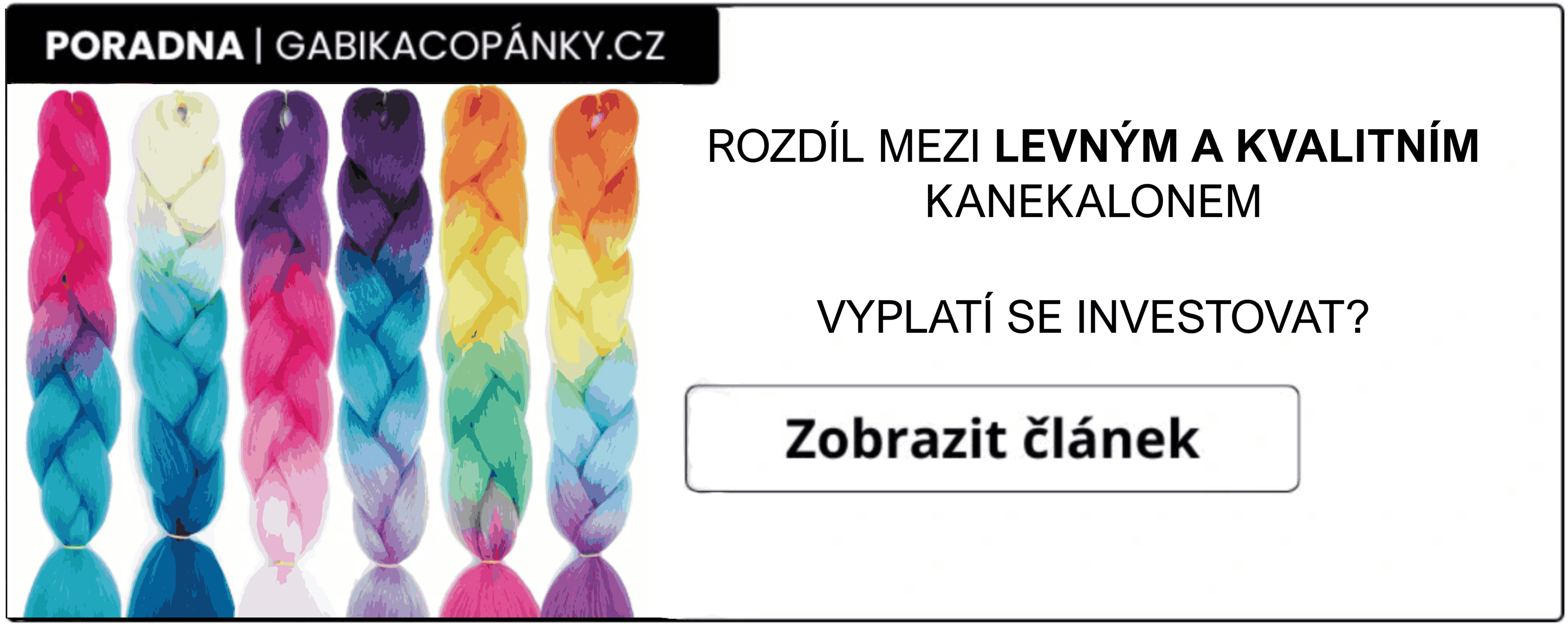 rozdíl mezi levným a kvalitním kanekalonem
